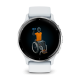 Venu 3 Silver stainless steel bezel with whitestone case and silicone band - 010-02784-00- Garmin